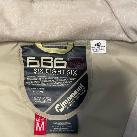 686 Medium manual jacket limited edition - Picture 2 of 4